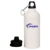20 oz Aluminum Water Bottle with Carabiner Thumbnail