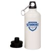 20 oz Aluminum Water Bottle with Carabiner Thumbnail