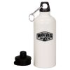 20 oz Aluminum Water Bottle with Carabiner Thumbnail