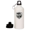 20 oz Aluminum Water Bottle with Carabiner Thumbnail
