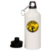 20 oz Aluminum Water Bottle with Carabiner Thumbnail
