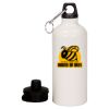 20 oz Aluminum Water Bottle with Carabiner Thumbnail