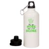 20 oz Aluminum Water Bottle with Carabiner Thumbnail