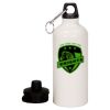 20 oz Aluminum Water Bottle with Carabiner Thumbnail