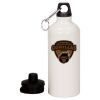 20 oz Aluminum Water Bottle with Carabiner Thumbnail