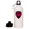 20 oz Aluminum Water Bottle with Carabiner Thumbnail