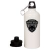 20 oz Aluminum Water Bottle with Carabiner Thumbnail