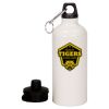 20 oz Aluminum Water Bottle with Carabiner Thumbnail
