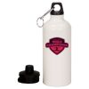 20 oz Aluminum Water Bottle with Carabiner Thumbnail