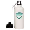 20 oz Aluminum Water Bottle with Carabiner Thumbnail