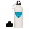 20 oz Aluminum Water Bottle with Carabiner Thumbnail