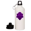 20 oz Aluminum Water Bottle with Carabiner Thumbnail