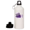 20 oz Aluminum Water Bottle with Carabiner Thumbnail