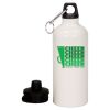 20 oz Aluminum Water Bottle with Carabiner Thumbnail