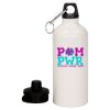 20 oz Aluminum Water Bottle with Carabiner Thumbnail