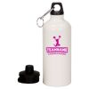 20 oz Aluminum Water Bottle with Carabiner Thumbnail