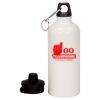20 oz Aluminum Water Bottle with Carabiner Thumbnail