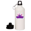 20 oz Aluminum Water Bottle with Carabiner Thumbnail