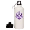 20 oz Aluminum Water Bottle with Carabiner Thumbnail