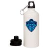 20 oz Aluminum Water Bottle with Carabiner Thumbnail