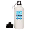 20 oz Aluminum Water Bottle with Carabiner Thumbnail