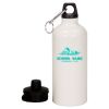 20 oz Aluminum Water Bottle with Carabiner Thumbnail