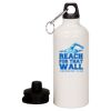 20 oz Aluminum Water Bottle with Carabiner Thumbnail