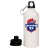 20 oz Aluminum Water Bottle with Carabiner Thumbnail