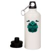 20 oz Aluminum Water Bottle with Carabiner Thumbnail