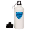 20 oz Aluminum Water Bottle with Carabiner Thumbnail