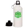 20 oz Aluminum Water Bottle with Carabiner Thumbnail