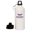 20 oz Aluminum Water Bottle with Carabiner Thumbnail