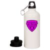 20 oz Aluminum Water Bottle with Carabiner Thumbnail