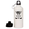 20 oz Aluminum Water Bottle with Carabiner Thumbnail