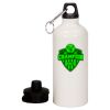 20 oz Aluminum Water Bottle with Carabiner Thumbnail