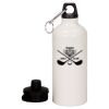 20 oz Aluminum Water Bottle with Carabiner Thumbnail