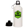 20 oz Aluminum Water Bottle with Carabiner Thumbnail