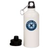 20 oz Aluminum Water Bottle with Carabiner Thumbnail