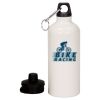20 oz Aluminum Water Bottle with Carabiner Thumbnail