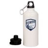 20 oz Aluminum Water Bottle with Carabiner Thumbnail