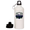 20 oz Aluminum Water Bottle with Carabiner Thumbnail