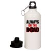 20 oz Aluminum Water Bottle with Carabiner Thumbnail