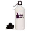 20 oz Aluminum Water Bottle with Carabiner Thumbnail