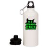 20 oz Aluminum Water Bottle with Carabiner Thumbnail