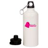 20 oz Aluminum Water Bottle with Carabiner Thumbnail