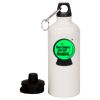 20 oz Aluminum Water Bottle with Carabiner Thumbnail