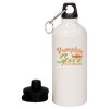 20 oz Aluminum Water Bottle with Carabiner Thumbnail