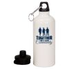 20 oz Aluminum Water Bottle with Carabiner Thumbnail