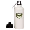 20 oz Aluminum Water Bottle with Carabiner Thumbnail