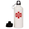 20 oz Aluminum Water Bottle with Carabiner Thumbnail